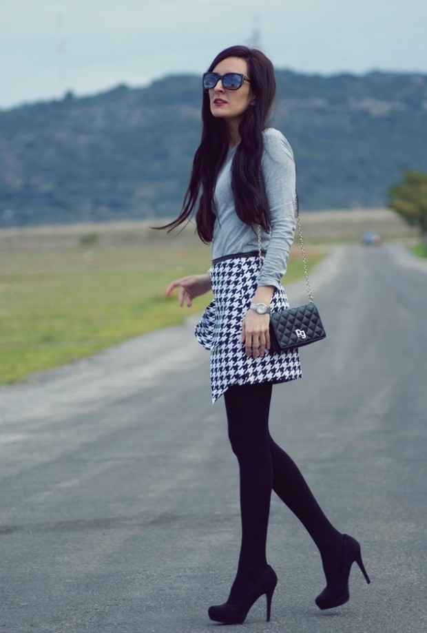 Houndstooth Print 17 Stylish Outfit Ideas (8)