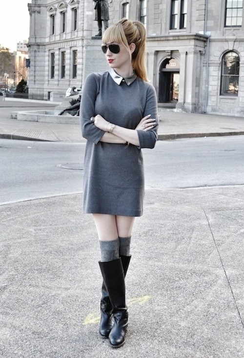 How to Wear Knee High Socks 19 Stylish Outfit Ideas (3)