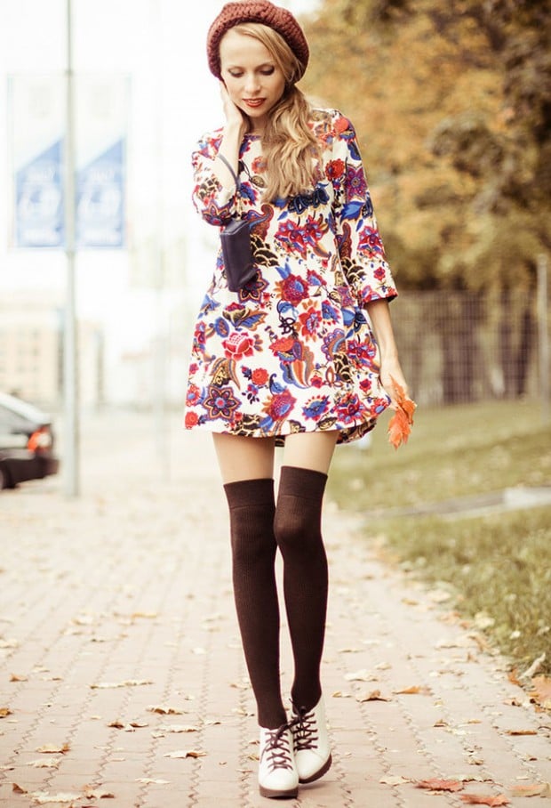 How to Wear Knee High Socks 19 Stylish Outfit Ideas (4)
