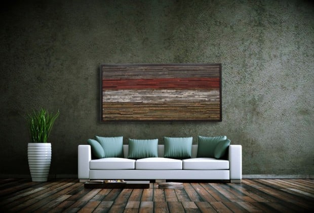 Outstanding Reclaimed Wood Wall Art (12)