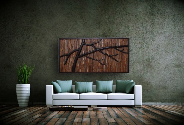 Outstanding Reclaimed Wood Wall Art (2)