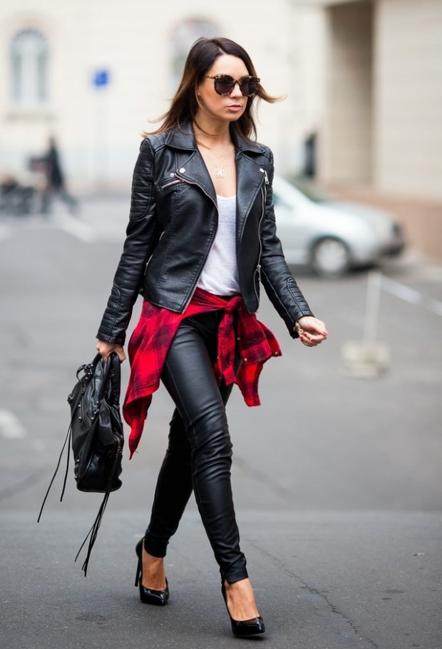 Leather Pants and Leggings for Trendy Outfit - Style Motivation