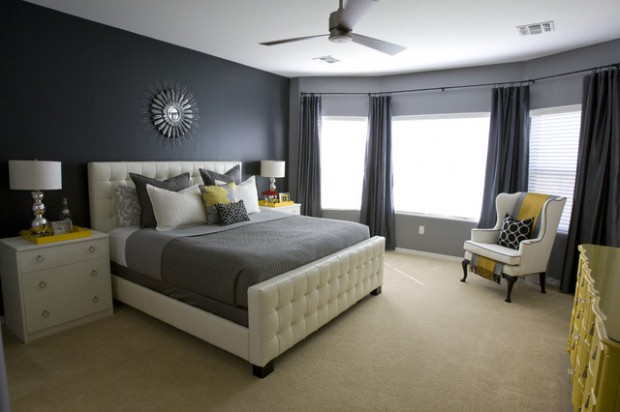 20 Beautiful Gray Master Bedroom Design Ideas  (15)