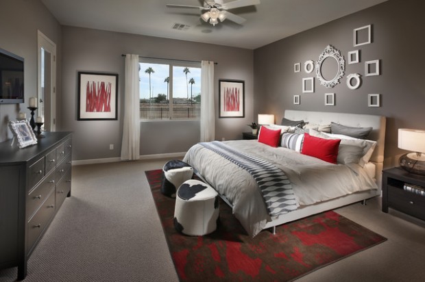 20 Beautiful Gray Master Bedroom Design Ideas  (23)