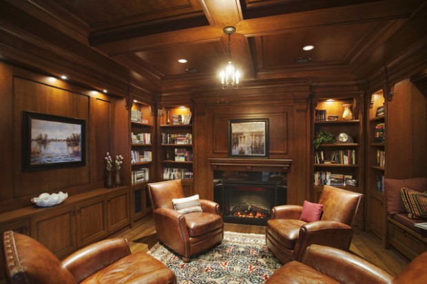library room living reading rooms wood paneling book walls victorian paneled men old decor wooden lovers elegant leather decorating seating