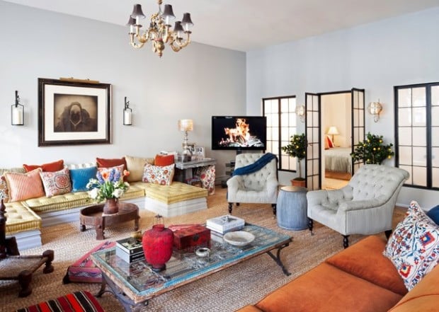 20 Stylish Boho Chic Living Room Design Ideas (15)