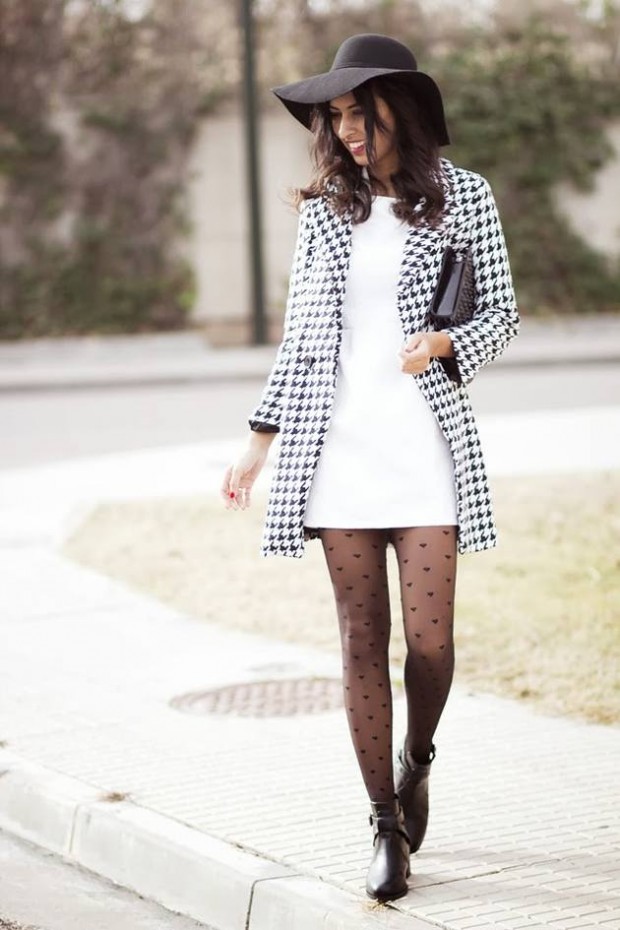 20 Stylish Outfits with Dresses for Cold Days  (12)