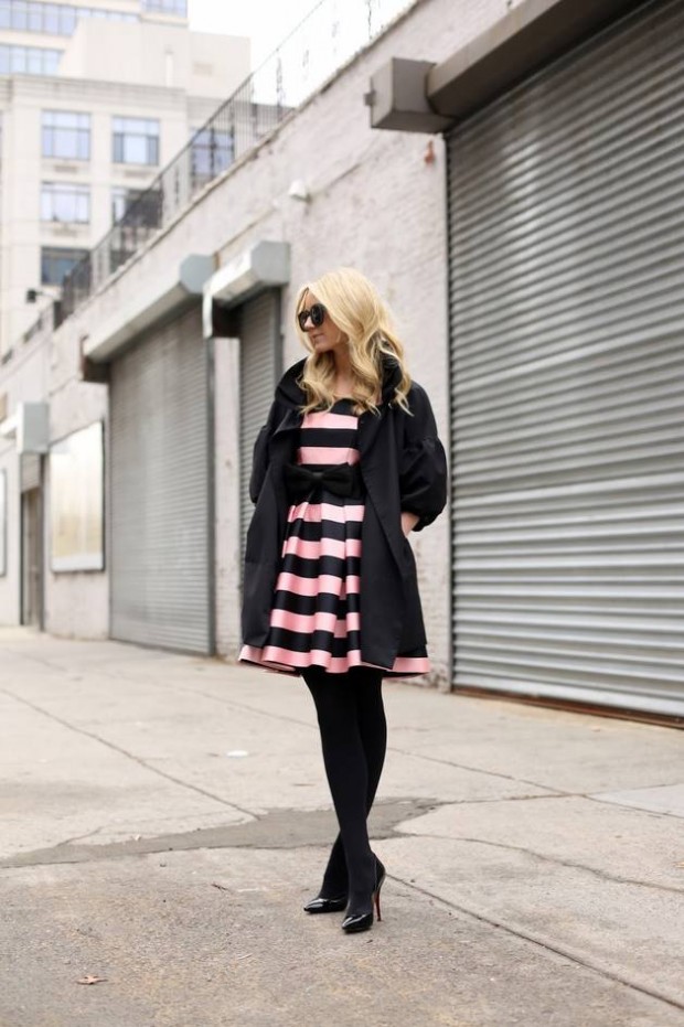 20 Stylish Outfits with Dresses for Cold Days  (5)