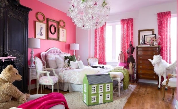 22 Pink Bedroom Design Ideas for Little Ladies (12)