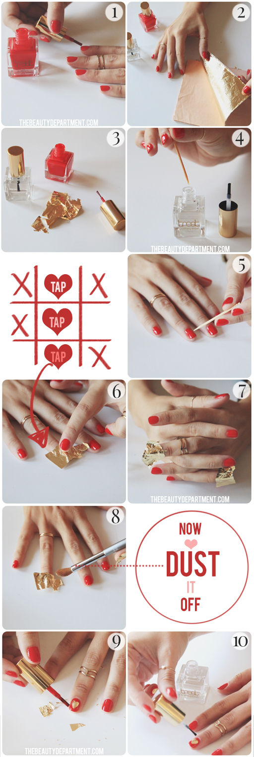 22 Sweet and Easy Valentine’s Day Nail Art Ideas (9)