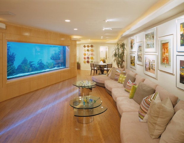 25 Original Ideas with Aquarium in Home Interior (10)