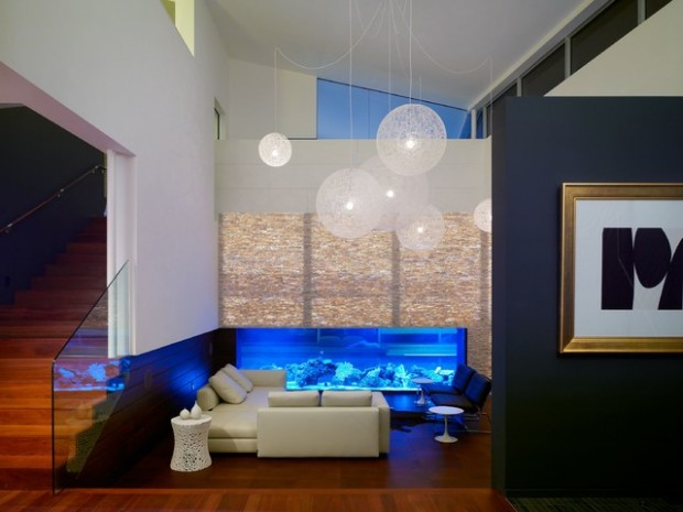 25 Original Ideas with Aquarium in Home Interior (9)