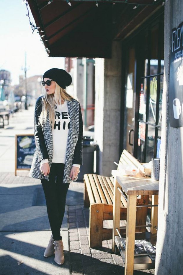 Stylish and Warm 20 Great Street Style Outfit Ideas (1)