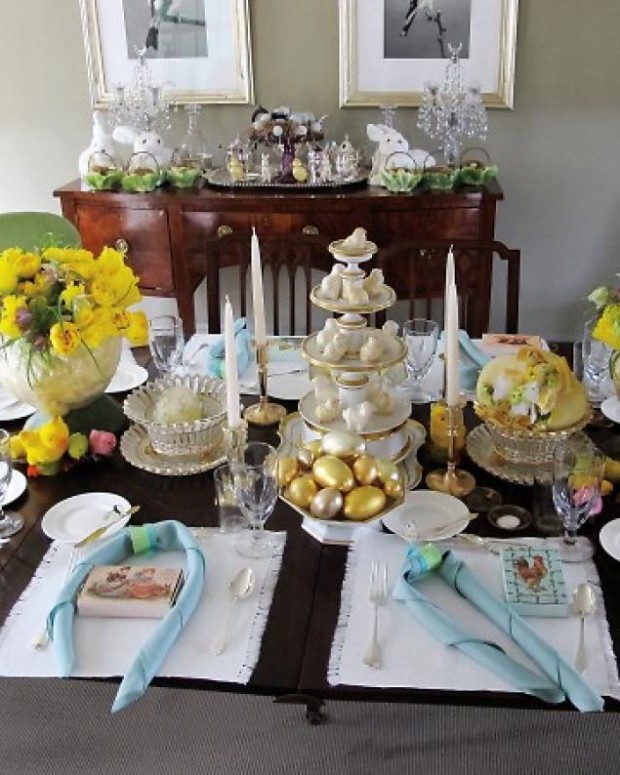 20 Beautiful Table Decoration Ideas for Easter (18)