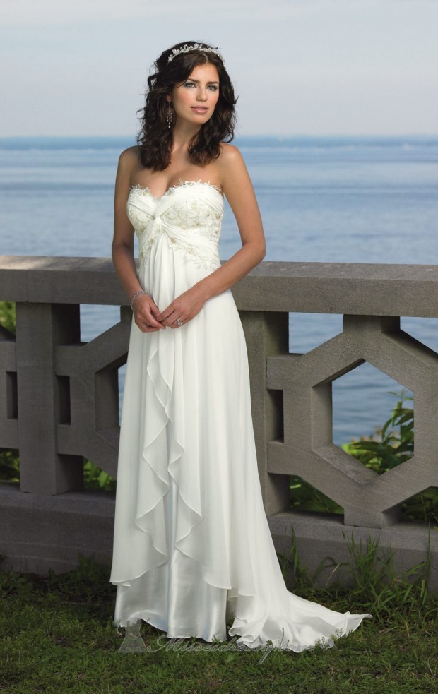 20 Elegant Strapless Wedding Dresses (12)