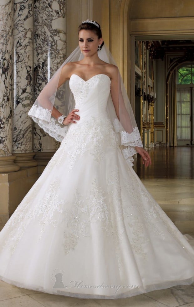 20 Elegant Strapless Wedding Dresses (16)