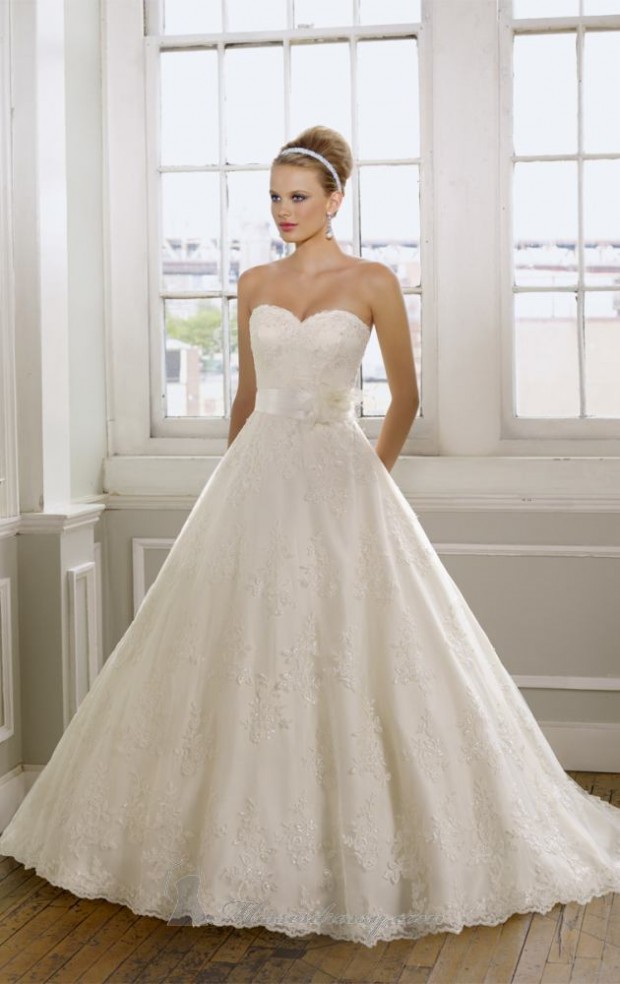 20 Elegant Strapless Wedding Dresses (2)