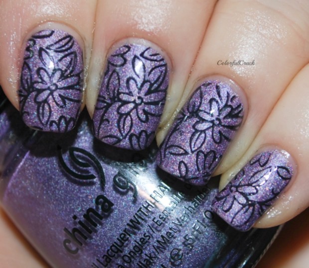 24 Beautiful Purple Nail Art Ideas (11)