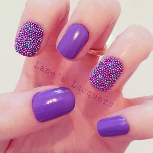 24 Beautiful Purple Nail Art Ideas (13)