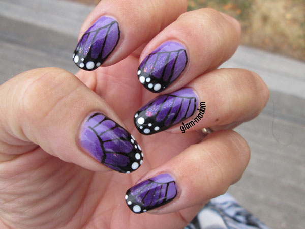 24 Beautiful Purple Nail Art Ideas (14)