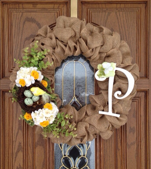 26 Creative and Easy Handmade Easter Wreath Designs (21)