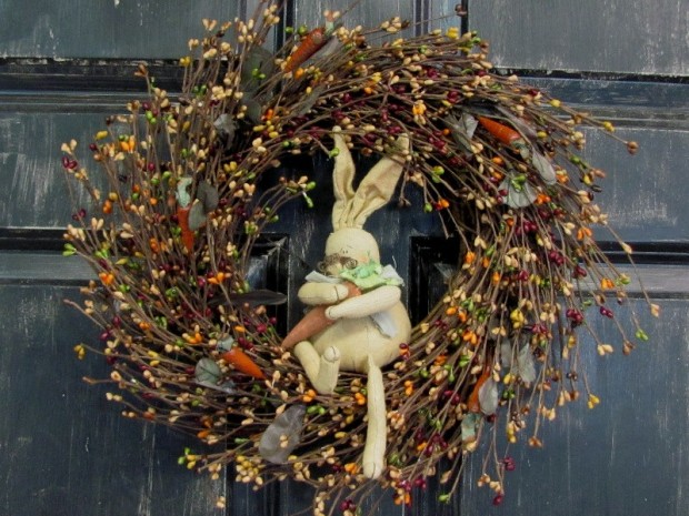 26 Creative and Easy Handmade Easter Wreath Designs (24)