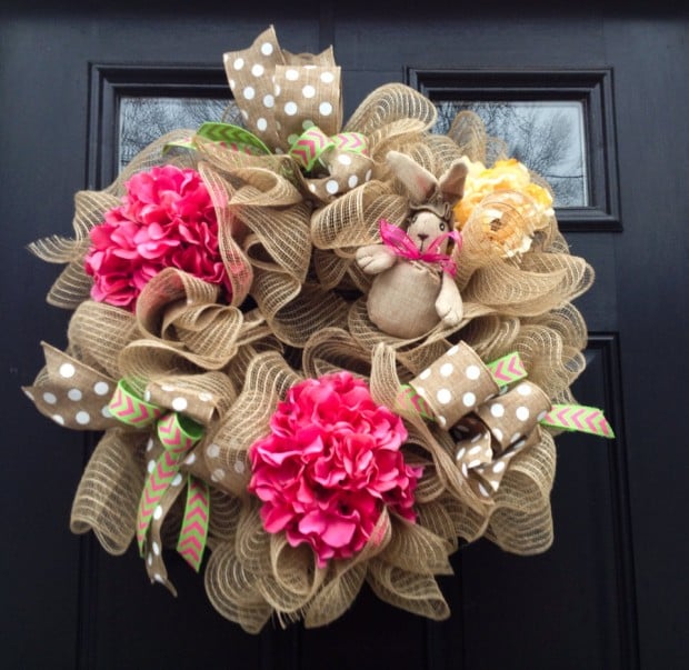 26 Creative and Easy Handmade Easter Wreath Designs (4)
