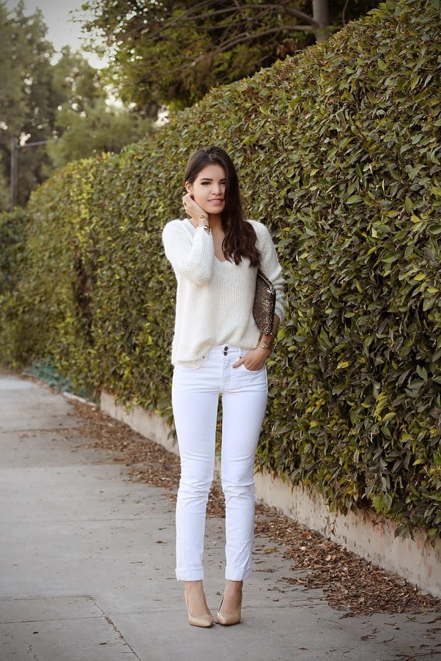 How to Wear White Jeans 17 Stylish Outfit Ideas (1)