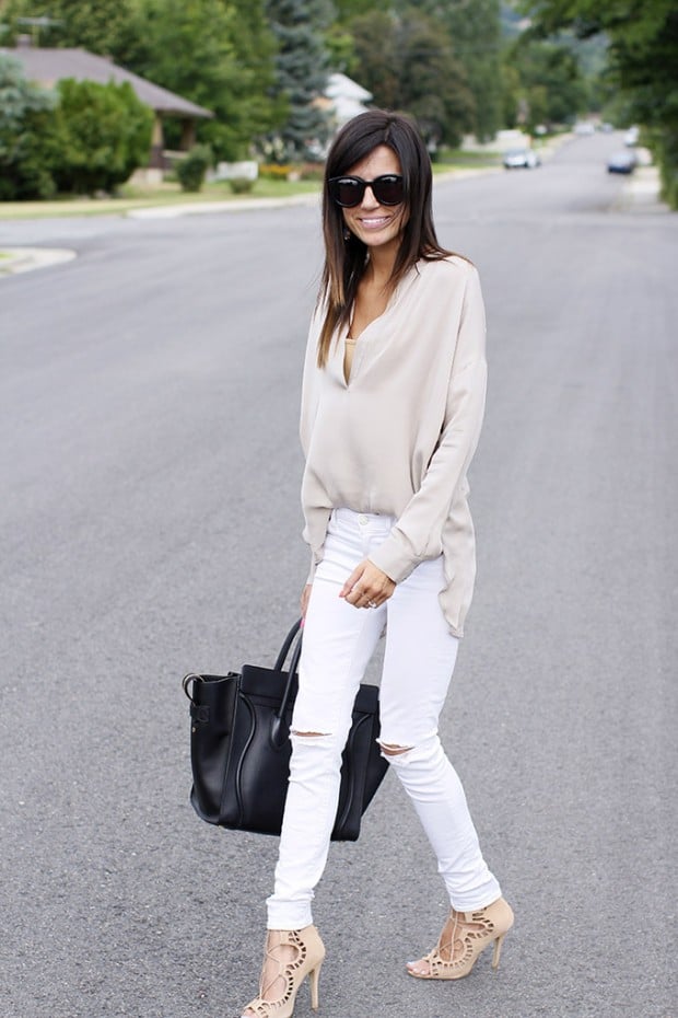 How to Wear White Jeans 17 Stylish Outfit Ideas (14)