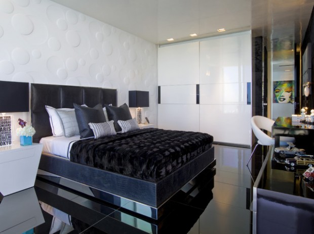 15 Elegant Black and White Bedroom Design Ideas (14)