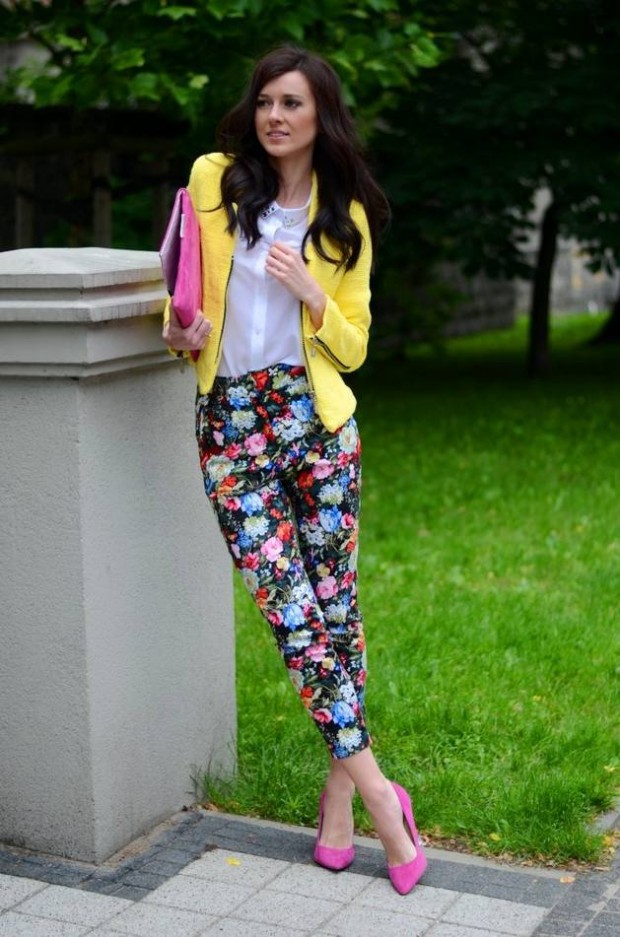 17 Amazing Outfit Ideas with Floral Pants (2)