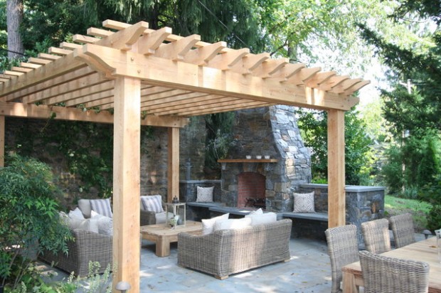 18 Lovely Pergola Design Ideas for Your Outdoor Area (10)