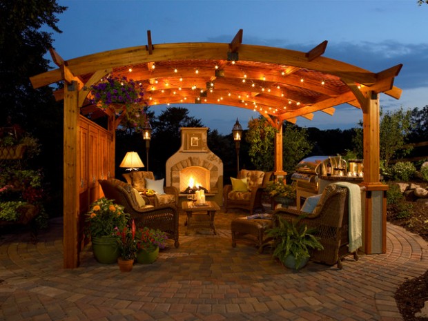 18 Lovely Pergola Design Ideas for Your Outdoor Area (4)