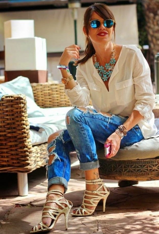 18 Stylish Outfits with Statement Necklaces        (7)