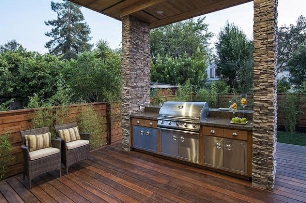 20 Amazing Patio Design Ideas with Outdoor Barbecue (11)