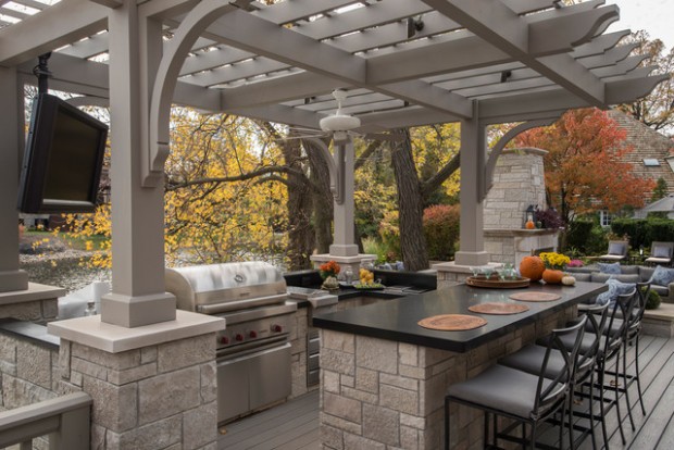 20 Amazing Patio Design Ideas with Outdoor Barbecue (13)