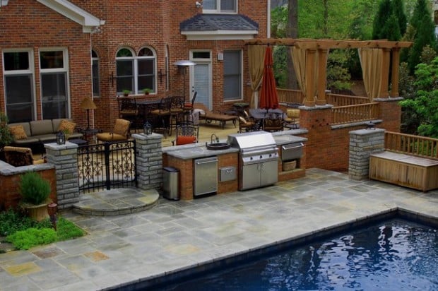 20 Amazing Patio Design Ideas with Outdoor Barbecue (16)