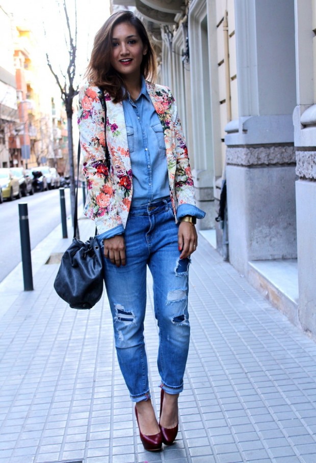 How to Wear Denim on Denim 17 Chic Outfit Ideas  (12)