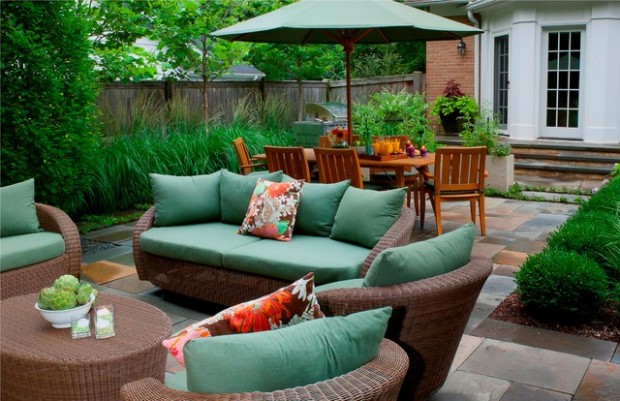 Wicker Patio Furniture Ideas for Perfect Outdoor Summer Decor (2)