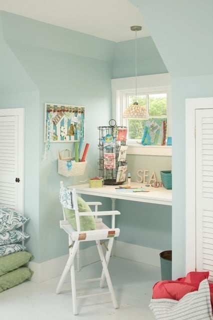 18 Lovely Beach Inspired Ideas for Your Home Office Design        (5)