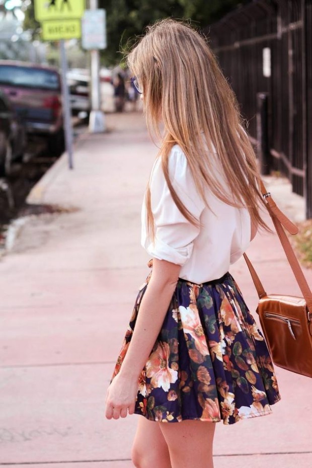 Create Cheerful Outfit with Floral Skirt - 17 Inspiring Ideas - Style