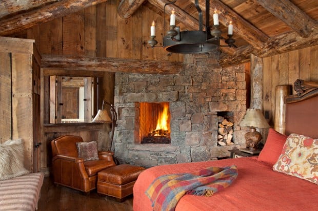 Cozy cabin fireplace  (11)