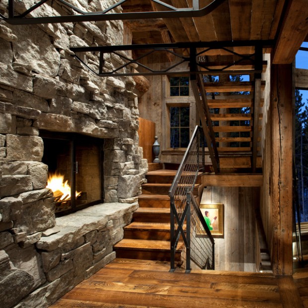 Cozy cabin fireplace  (4)