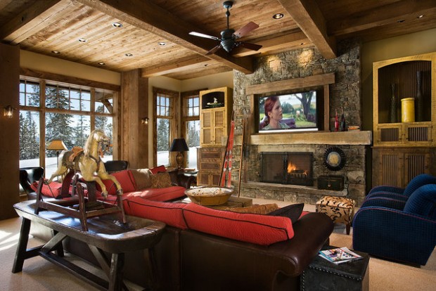 Cozy cabin fireplace  (9)