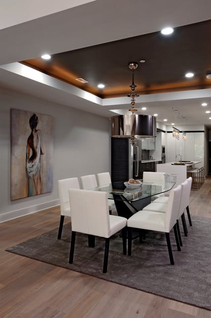 20 Amazing Dining Room Design Ideas with Tray Ceiling - Style Motivation