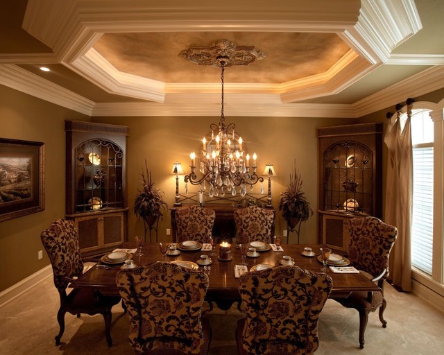 20 Amazing Dining Room Design Ideas with Tray Ceiling Style Motivation