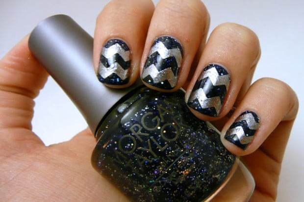Chevrons-Nail-Designs-in-18-Beautiful-and-Elegant-Ideas-13