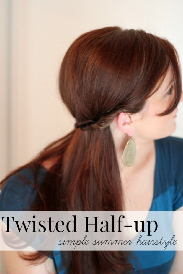 twisted-half-up-simple-summer-hairstyle