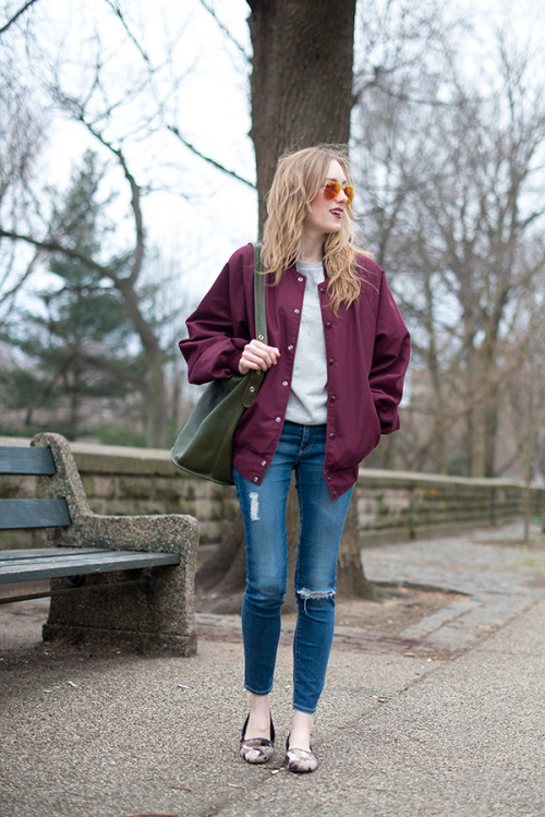 21Stylish Ways To Wear Varsity Jacket Style Motivation