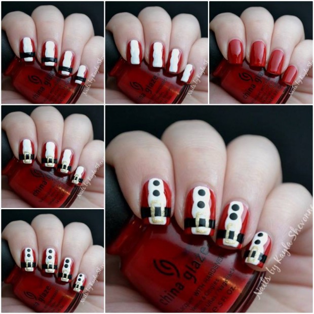 16 Creative and Easy DIY Christmas Nail Art Ideas and Tutorials - Style Motivation